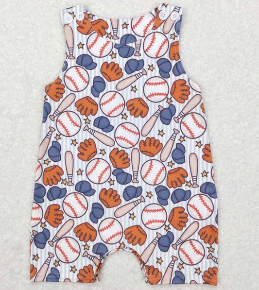 Boys Shorts Baseball Romper