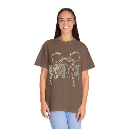 Mama Camo Bow Graphic T-shirt