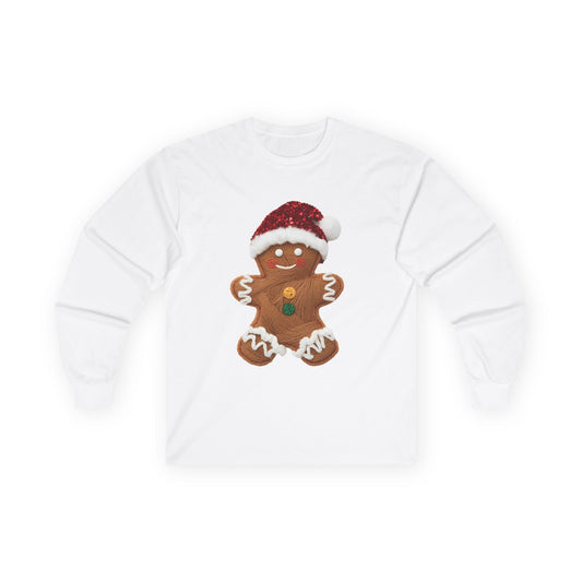 Festive Gingerbread Long Sleeve Tee Gildan