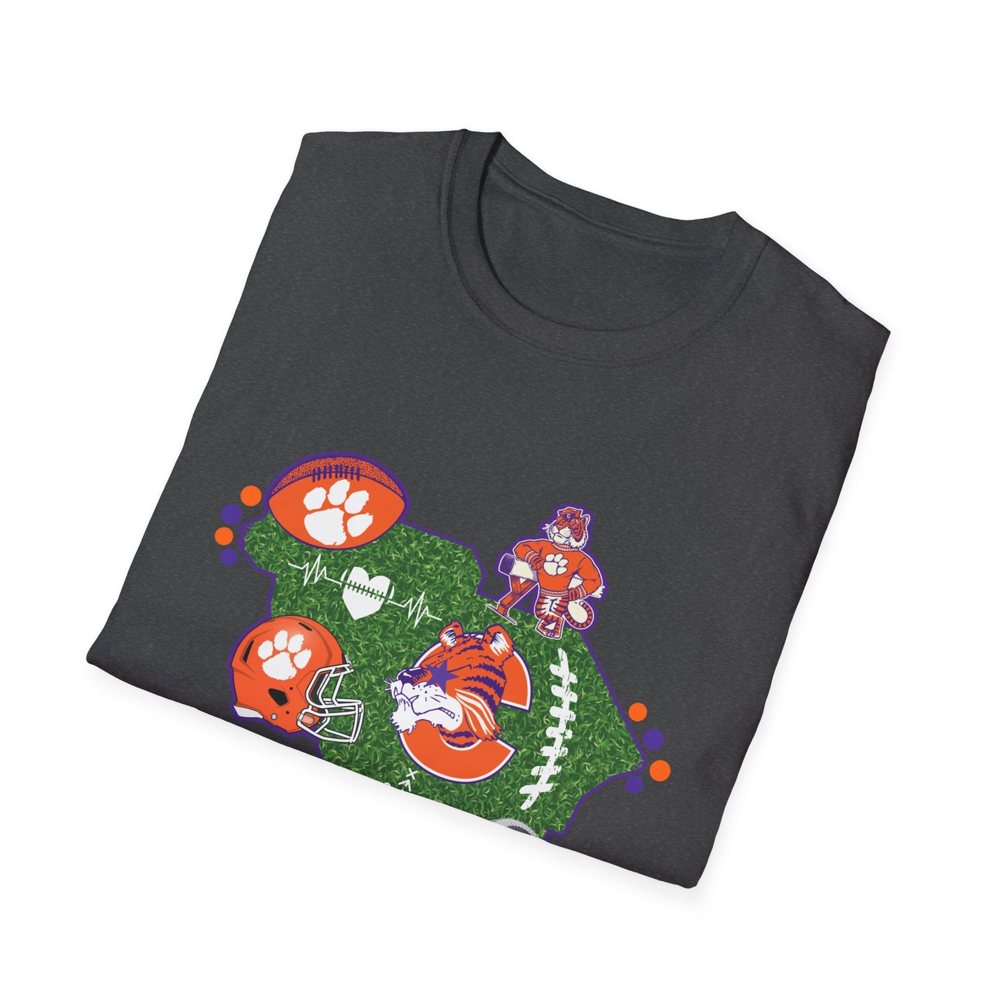 Clemson Pride Unisex Softstyle T-Shirt, Sports Fan Tee, South Carolina Apparel, Game Day Shirt, College Alumni Gift, Casual Wear
