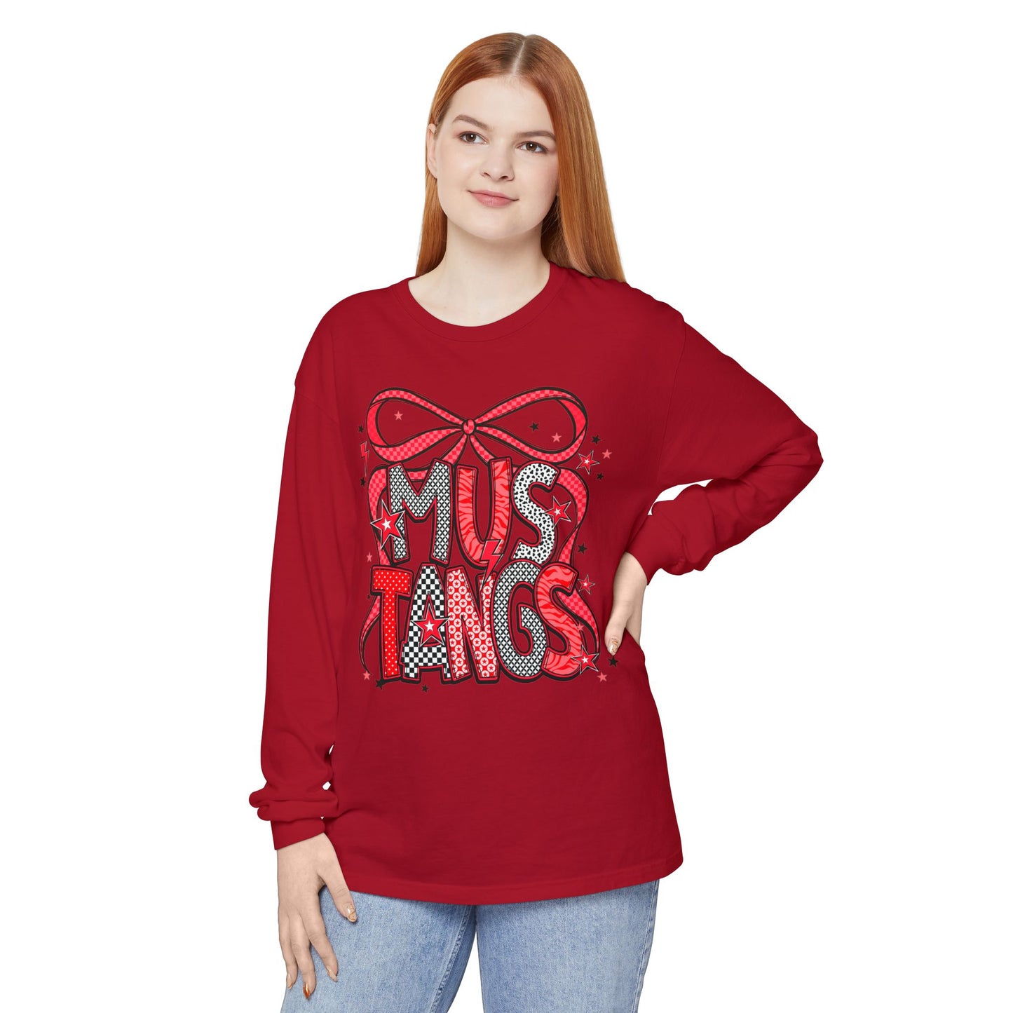 Mustangs Pop Art Long Sleeve T-Shirt, Perfect for Mustang Lovers, Gift for Birthdays, Sports Events, Everyday Casual Wear, Unique [...]