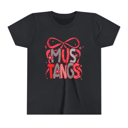Mustangs Youth Tee, Fun Casual T-Shirt for Kids, Perfect for Birthdays, School Events, Team Spirit, or Everyday Wear