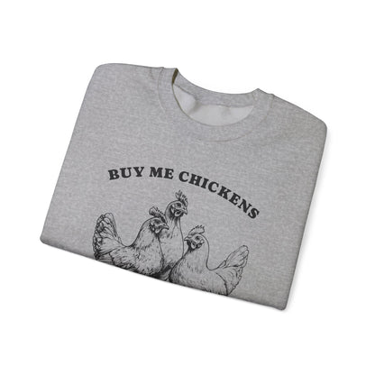 Charming Statement Sweatshirt: 'Buy Me Chickens' Style, Cozy Gift for Chicken Lovers, Fun Agriculture Apparel, Perfect for Farmhouse [...]