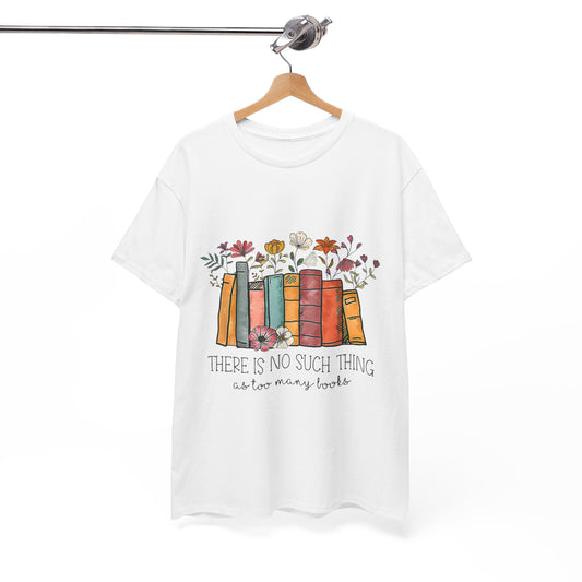 Book Lover's Unisex Heavy Cotton Tee, Cute Literary Gift, Reading T-shirt, Funny Book Design, Bookish Apparel, Cozy Gift for Readers