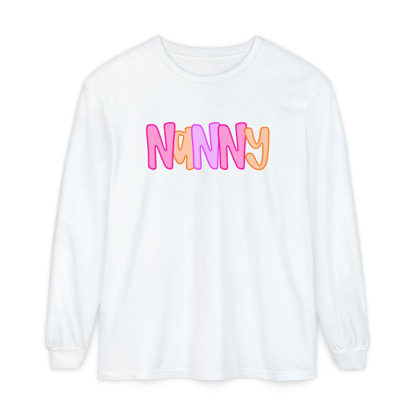 Nanny Neon Comfort Color Long Sleeves