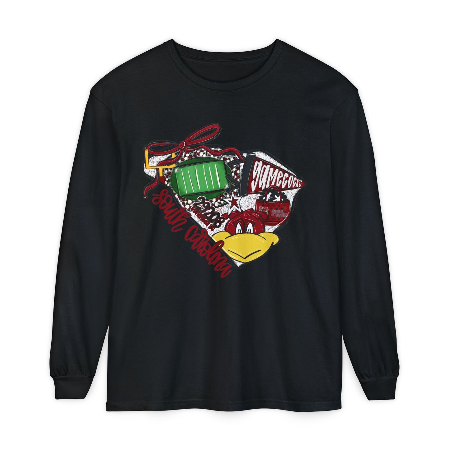 South Carolina Game Day Long Sleeve T-Shirt, Unisex Casual Tee, Football Fan Apparel, Sports Event Clothing, Holiday Gift