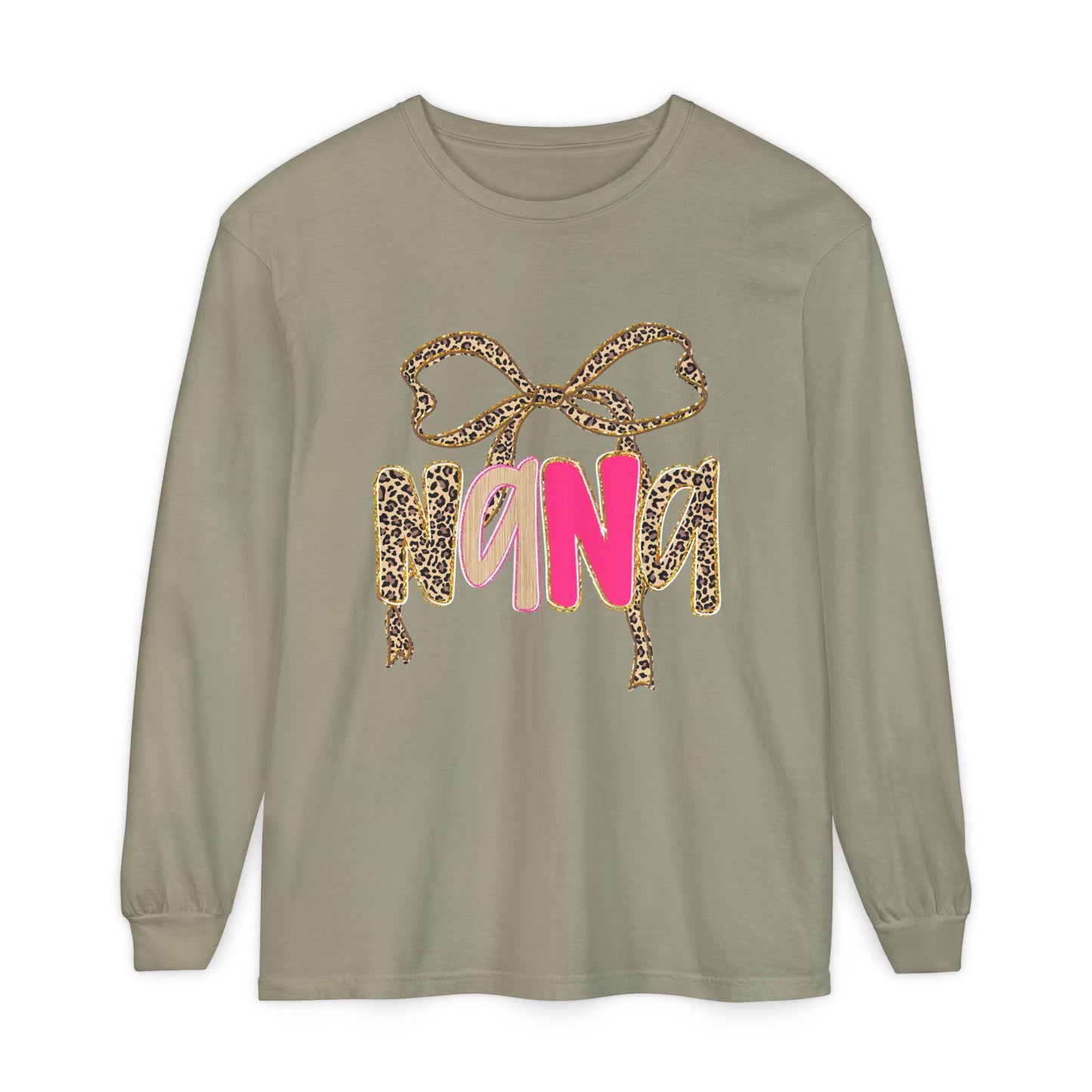 Nana Neon Leopard Long Sleeve T-Shirt