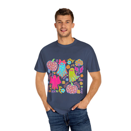 Colorful Halloween T-Shirt, Unisex Spooky Tee, Ghost & Pumpkin Design, Fall Festival Wear, Halloween Costume Alternative, Gift for [...]