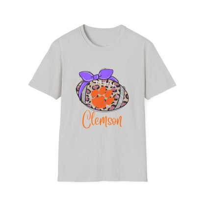 Tiger Leopard Print T-Shirt | Unisex Softstyle Tee | Game Day Apparel, College Spirit Wear, Birthday Gift, Casual Outing