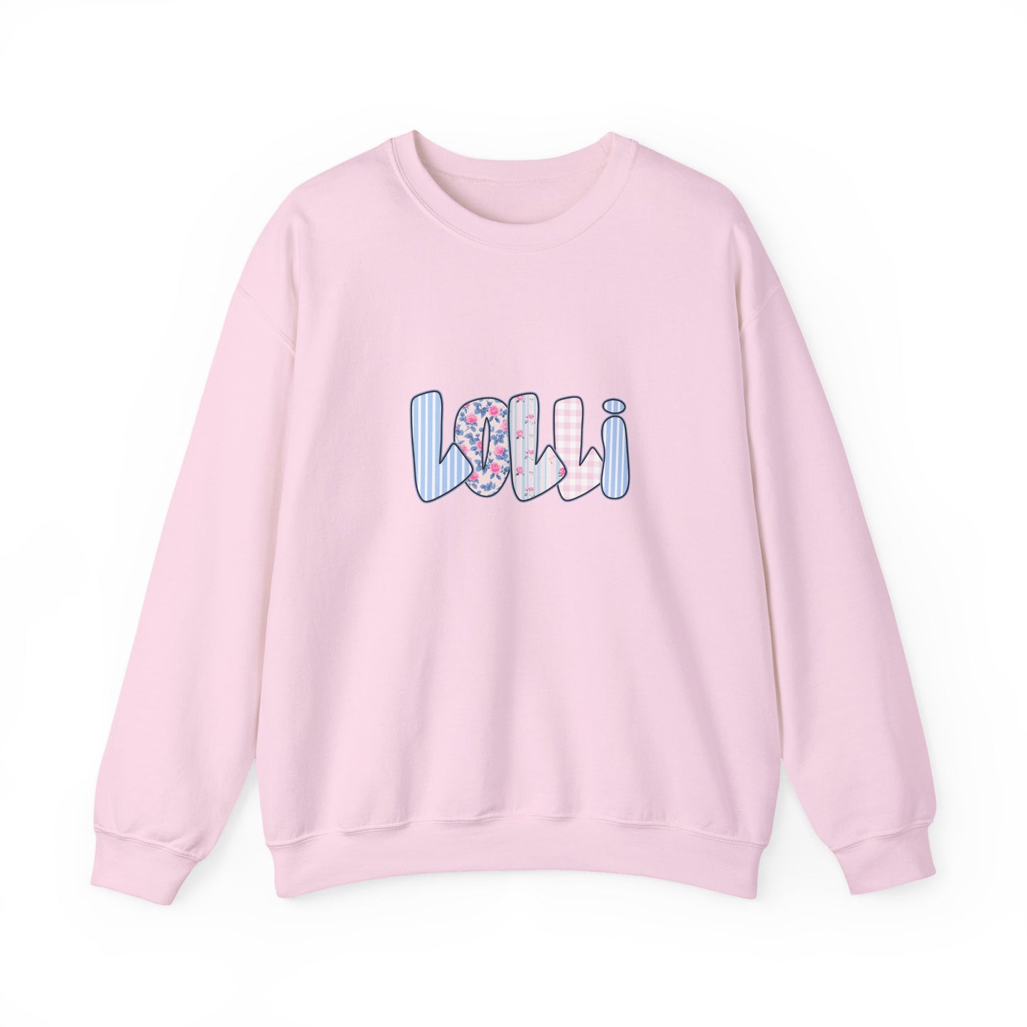 Lolli Pink & Blue Floral Crewneck