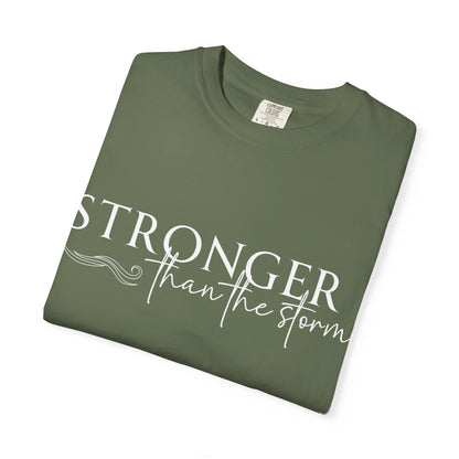 Stronger Than the Storm T-shirt, Inspirational T-shirt, Unisex Tee, Motivational Apparel, Gift for Resilience, Positive Vibes