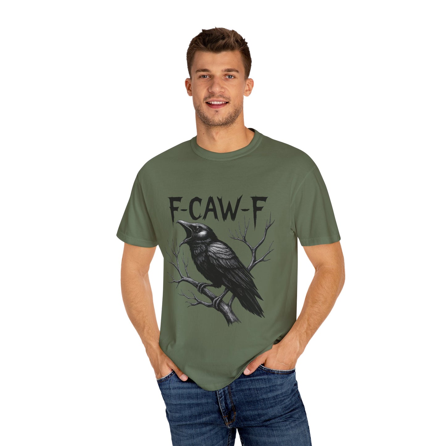 Gothic Raven T-Shirt, Unisex Graphic Tee, Casual Wear, Halloween Apparel, Unique Gift for Artists, Nature Lovers