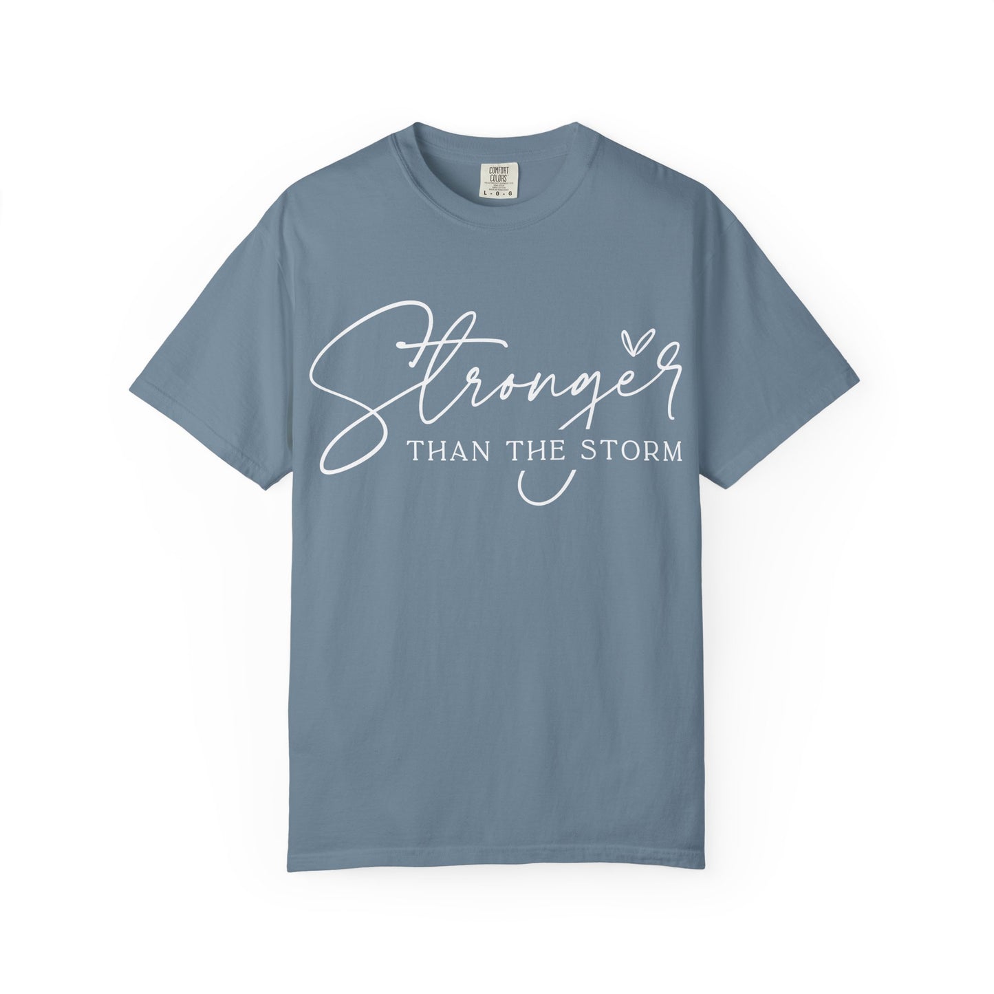 Unisex Motivational T-Shirt, Stronger Than the Storm Design, Inspirational Apparel, Casual Wear, Gift for Her, Positive Vibes