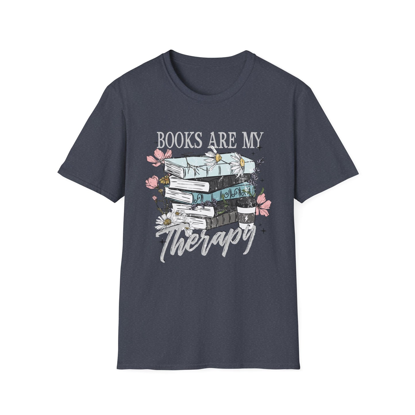 Books Are My Therapy T-Shirt, Cozy Book Lover Tee, Gift for Readers, Relaxed Fit Unisex Shirt, Literary Apparel, Perfect for Book [...]