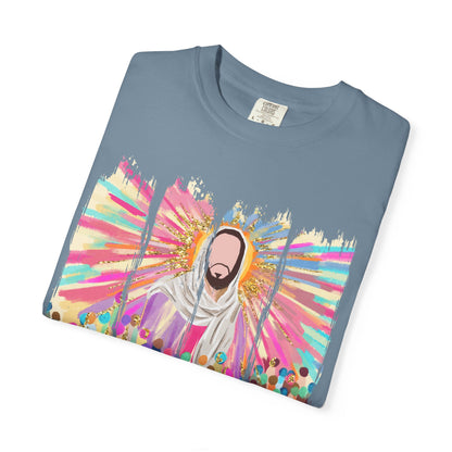 Vibrant Spiritual T-Shirt for Everyday Wear, Retro Art Tee, Casual Unisex Shirt, Gift for Festivals, Colorful Graphic Top