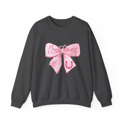 Chic Bow Graphic Crewneck Sweatshirt, Cozy Pullover, Casual Sweatshirt, Gift for Her, Lounge Wear