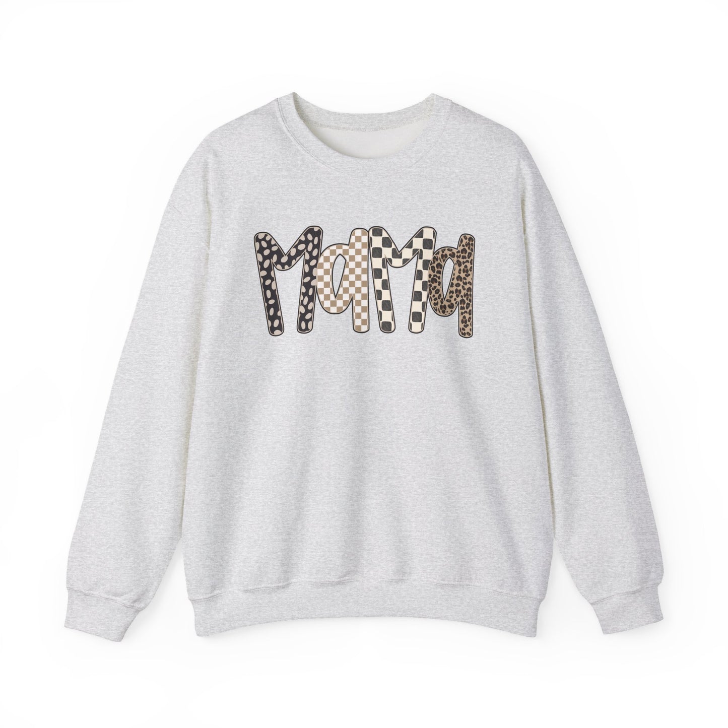 Mama Leopard Print Crewneck Sweatshirt