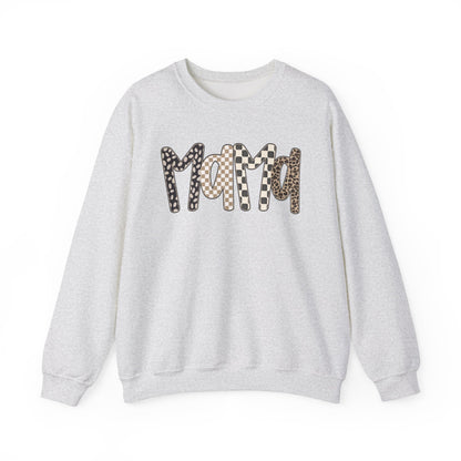 Mama Leopard Print Crewneck Sweatshirt