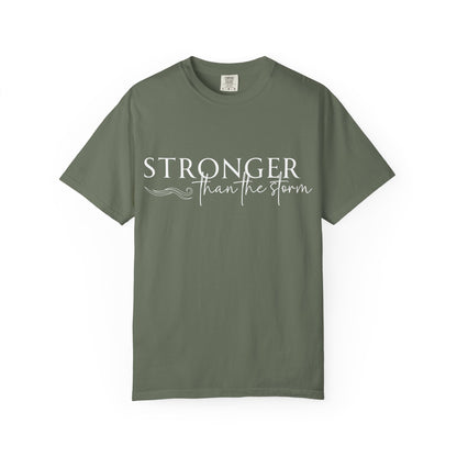 Stronger Than the Storm T-shirt, Inspirational T-shirt, Unisex Tee, Motivational Apparel, Gift for Resilience, Positive Vibes