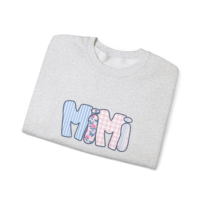 Mimi Pink & Blue Floral Crewneck
