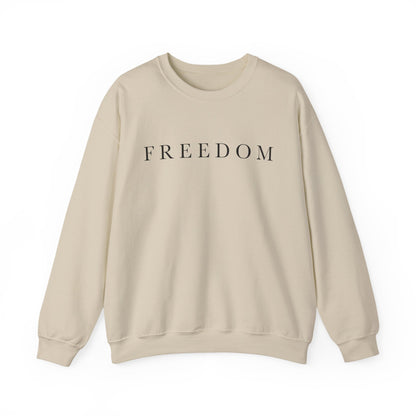 Freedom Crewneck Sweatshirt, Cozy Unisex Sweatshirt, Casual Wear, Gift for Him/Her, Everyday Comfort, Relaxed Fashion