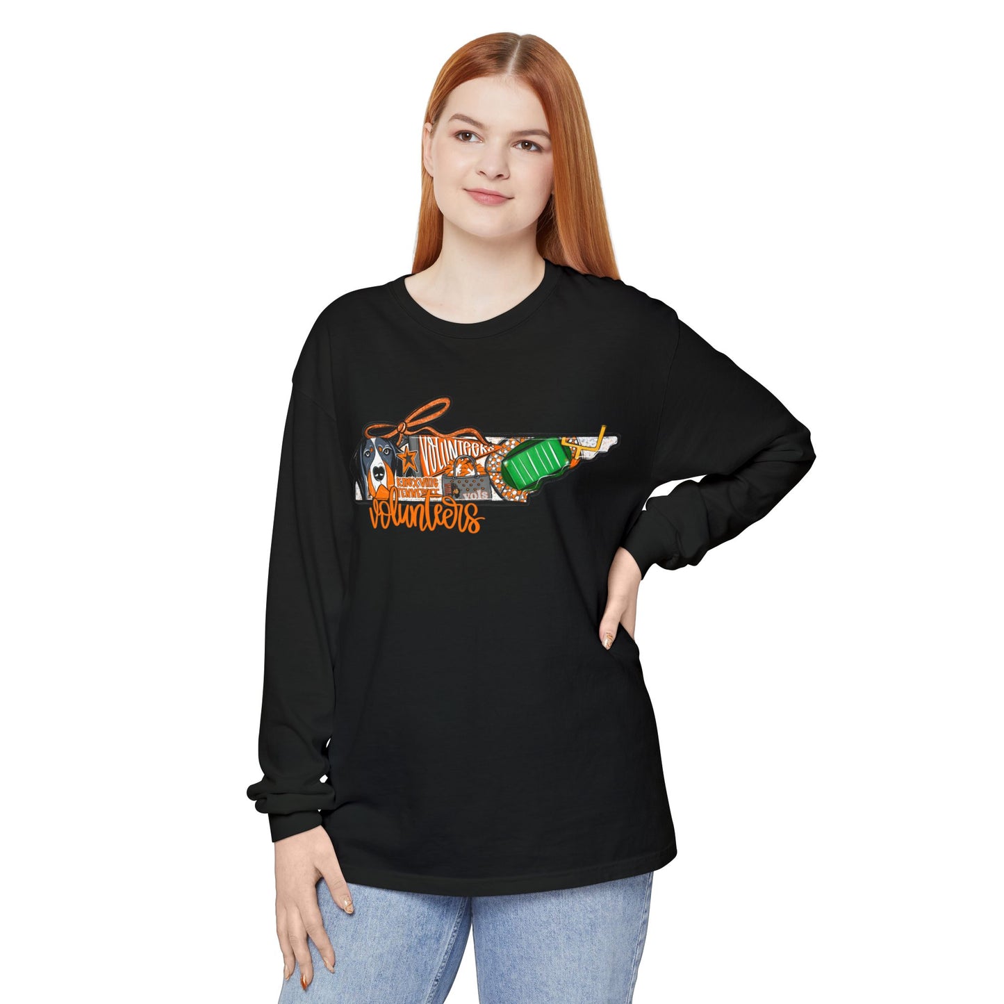 Volunteer Spirit Long Sleeve T-Shirt, Casual Tee, Comfortable Shirt, Gift for Volunteers, Fundraiser Shirt, Everyday Wear