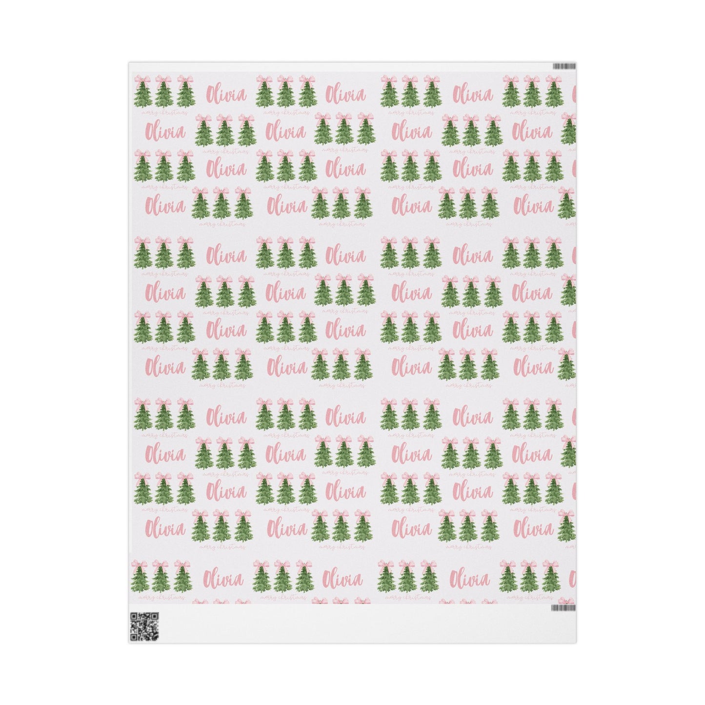 Pretty in Pink Christmas Wrapping Paper