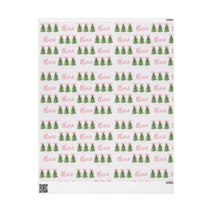 Pretty in Pink Christmas Wrapping Paper