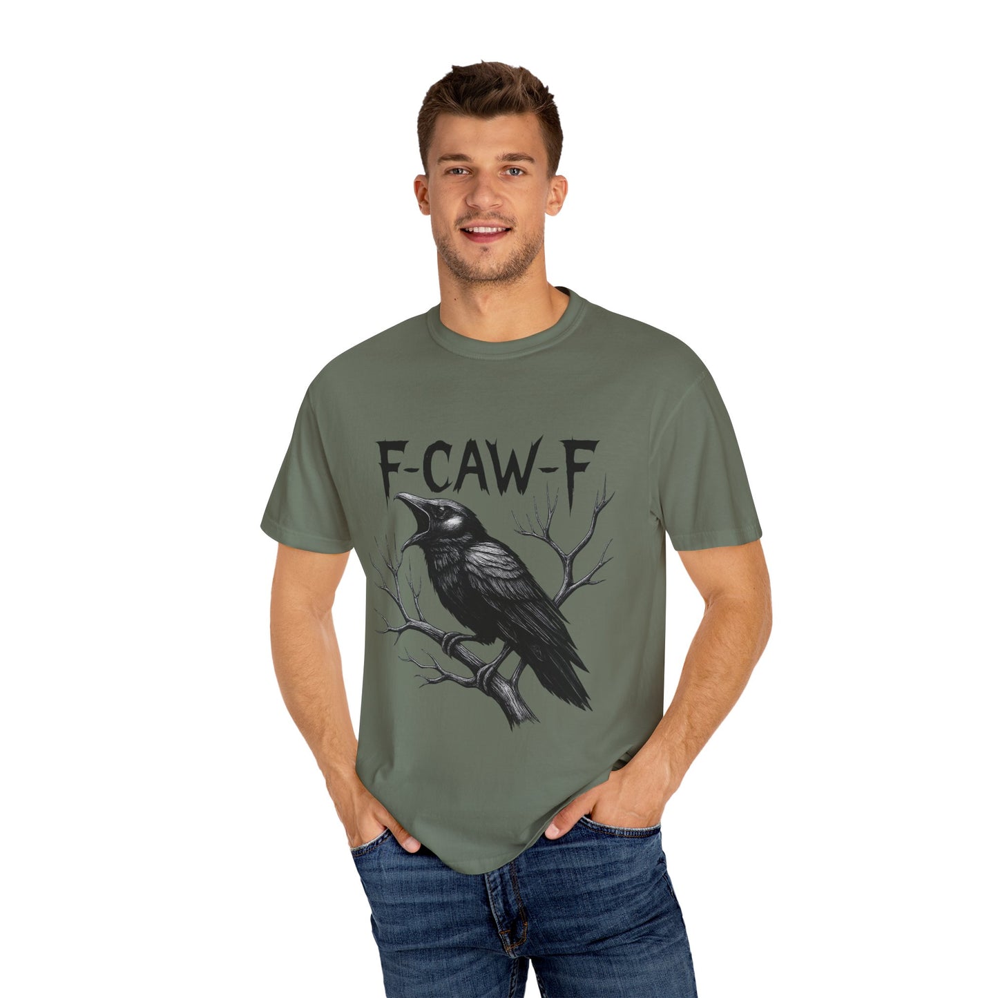 Gothic Raven T-Shirt, Unisex Graphic Tee, Casual Wear, Halloween Apparel, Unique Gift for Artists, Nature Lovers