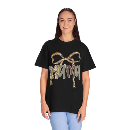 Mama Camo Bow Graphic T-shirt