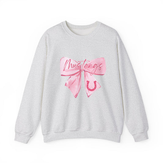 Chic Bow Graphic Crewneck Sweatshirt, Cozy Pullover, Casual Sweatshirt, Gift for Her, Lounge Wear