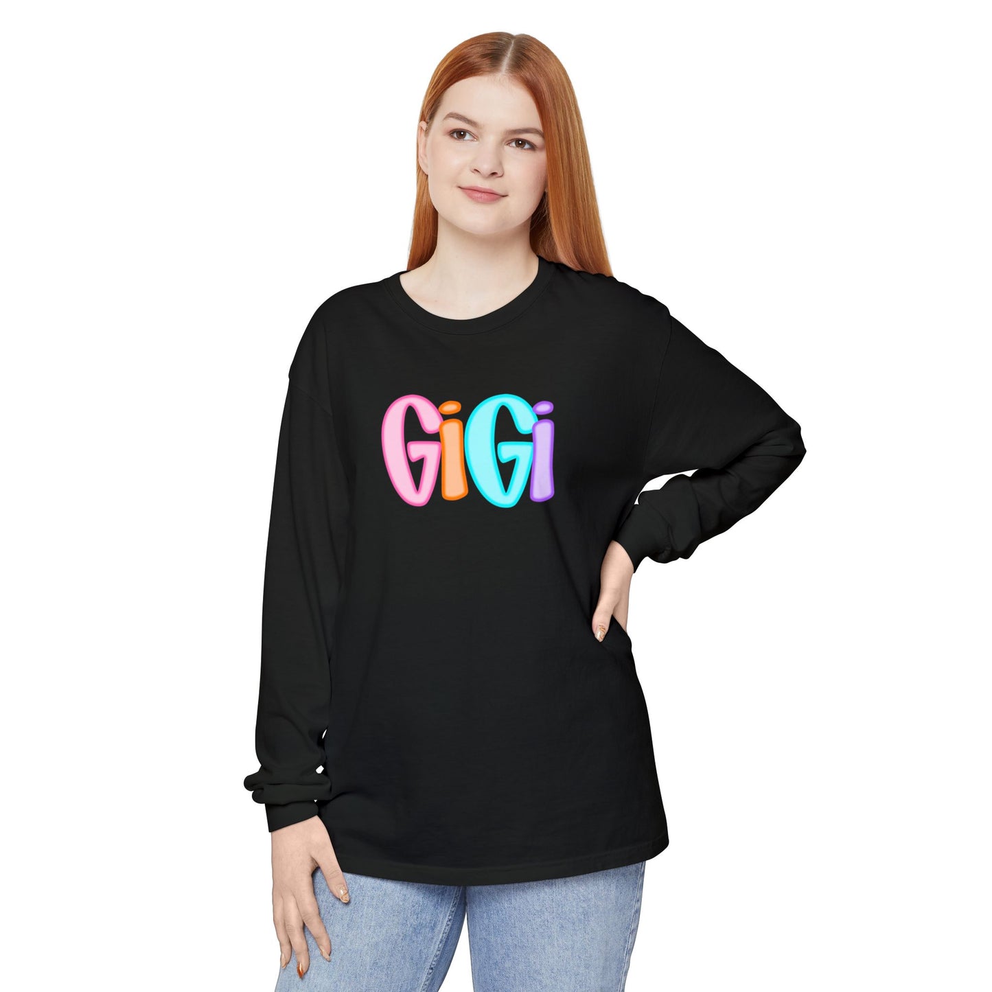 Gigi Neon Comfort Colors Long Sleeve
