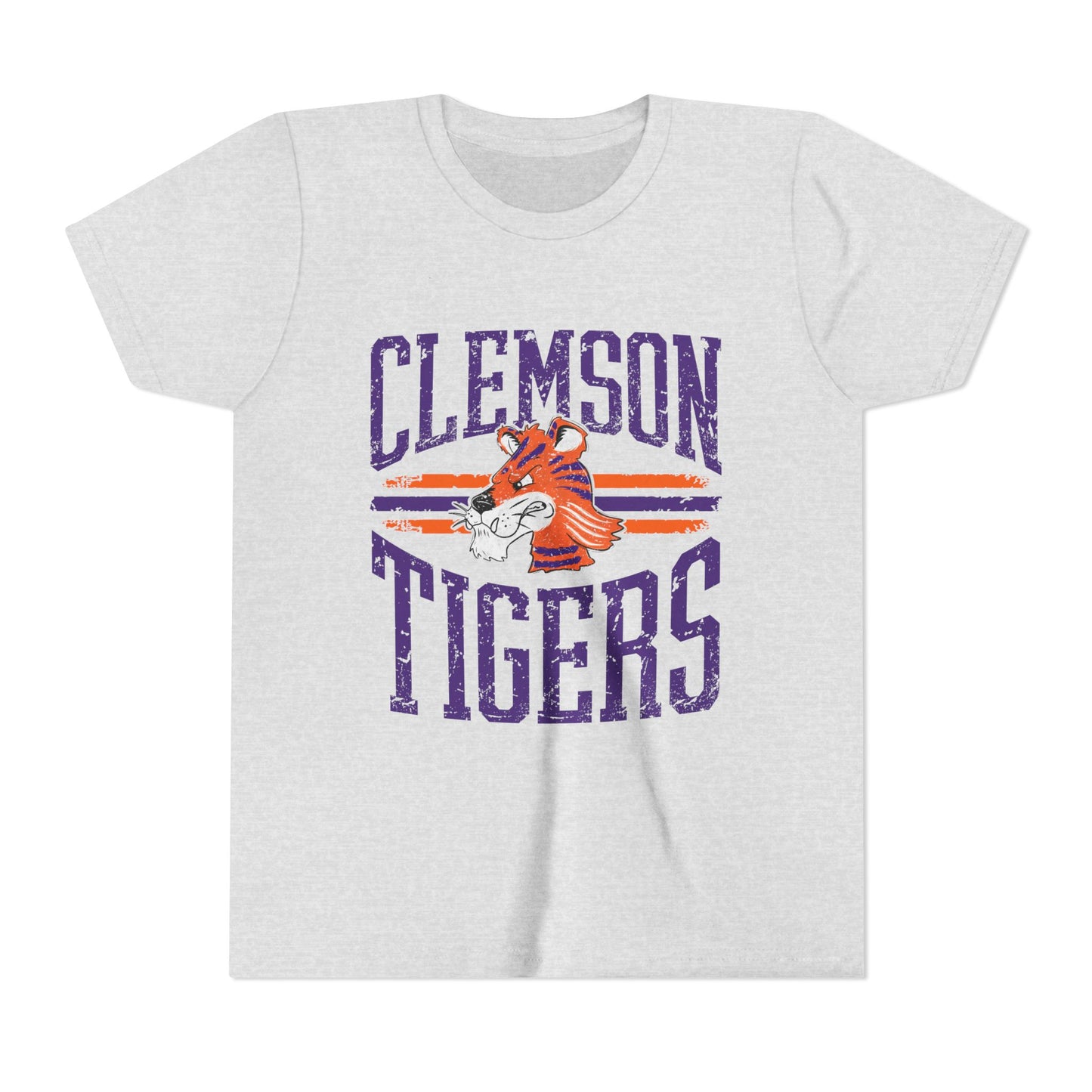 Clemson Tigers Youth Tee, Fun Sports Shirt for Kids, Perfect for Game Day, Birthday Gift, College Spirit Wear