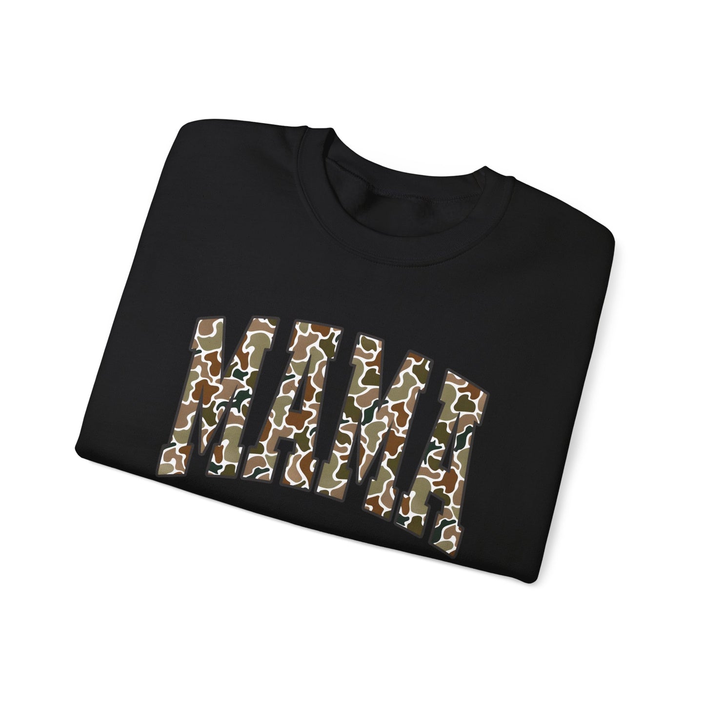 Mama Camouflage Crewneck Sweatshirt | Perfect Gift for Moms, Casual Wear, Comfortable Layering, Mother’s Day, Birthday