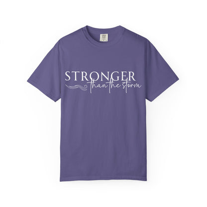 Stronger Than the Storm T-shirt, Inspirational T-shirt, Unisex Tee, Motivational Apparel, Gift for Resilience, Positive Vibes