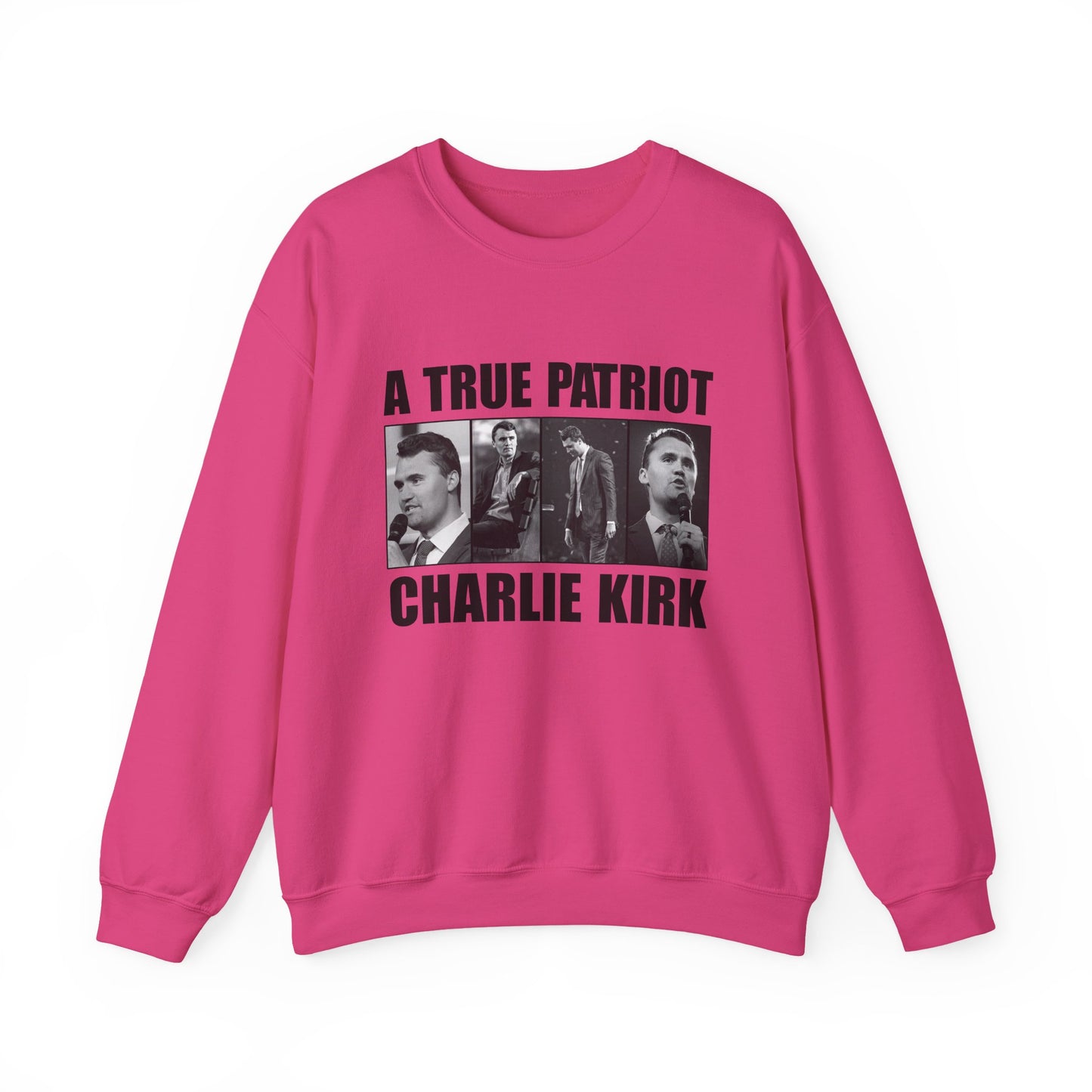 Unisex Heavy Blend™ Crewneck Sweatshirt - A True Patriot Charlie Kirk Sweatshirt, Cozy Gift for Patriots, Political Statement, [...]
