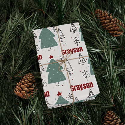 Custom Christmas Tree Wrapping Paper