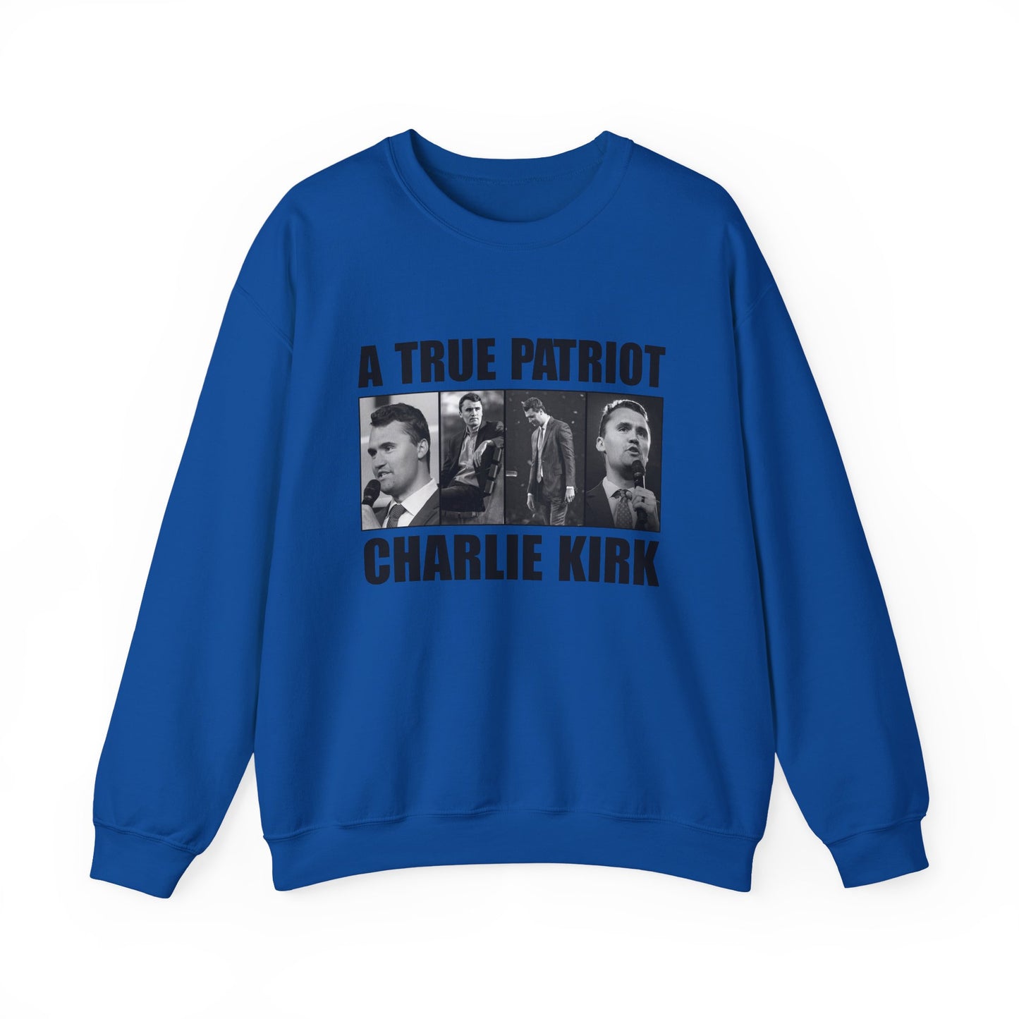 Unisex Heavy Blend™ Crewneck Sweatshirt - A True Patriot Charlie Kirk Sweatshirt, Cozy Gift for Patriots, Political Statement, [...]