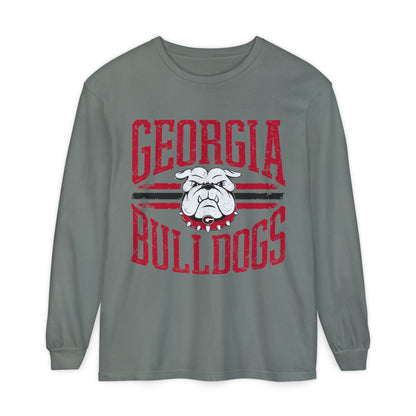 Unisex Long Sleeve T-Shirt, Georgia Bulldogs Spirit Wear, College Apparel, Game Day Outfit, Casual Comfort