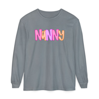 Nanny Neon Comfort Color Long Sleeves
