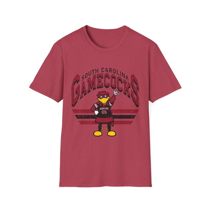 Vintage Gamecocks Tee, Unisex Softstyle T-Shirt for Fans, Game Day Apparel, College Spirit Wear, South Carolina Merchandise