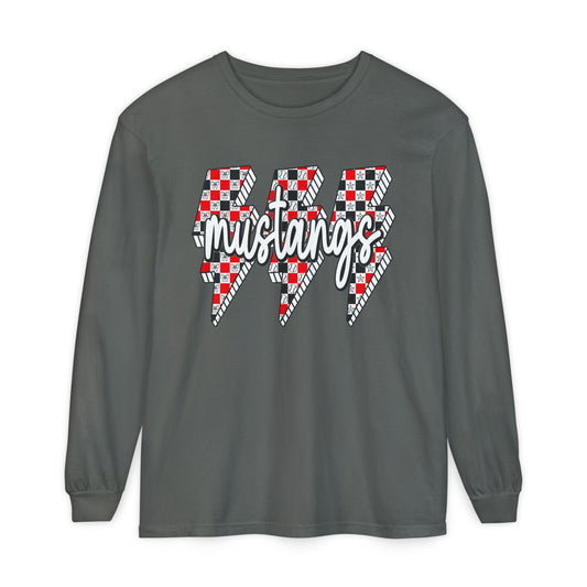 Stylish Mustangs Long Sleeve T-Shirt for Everyday Wear, Unisex Garment-dyed Tee, Perfect for School Spirit, Sport Events, Gifts, [...]