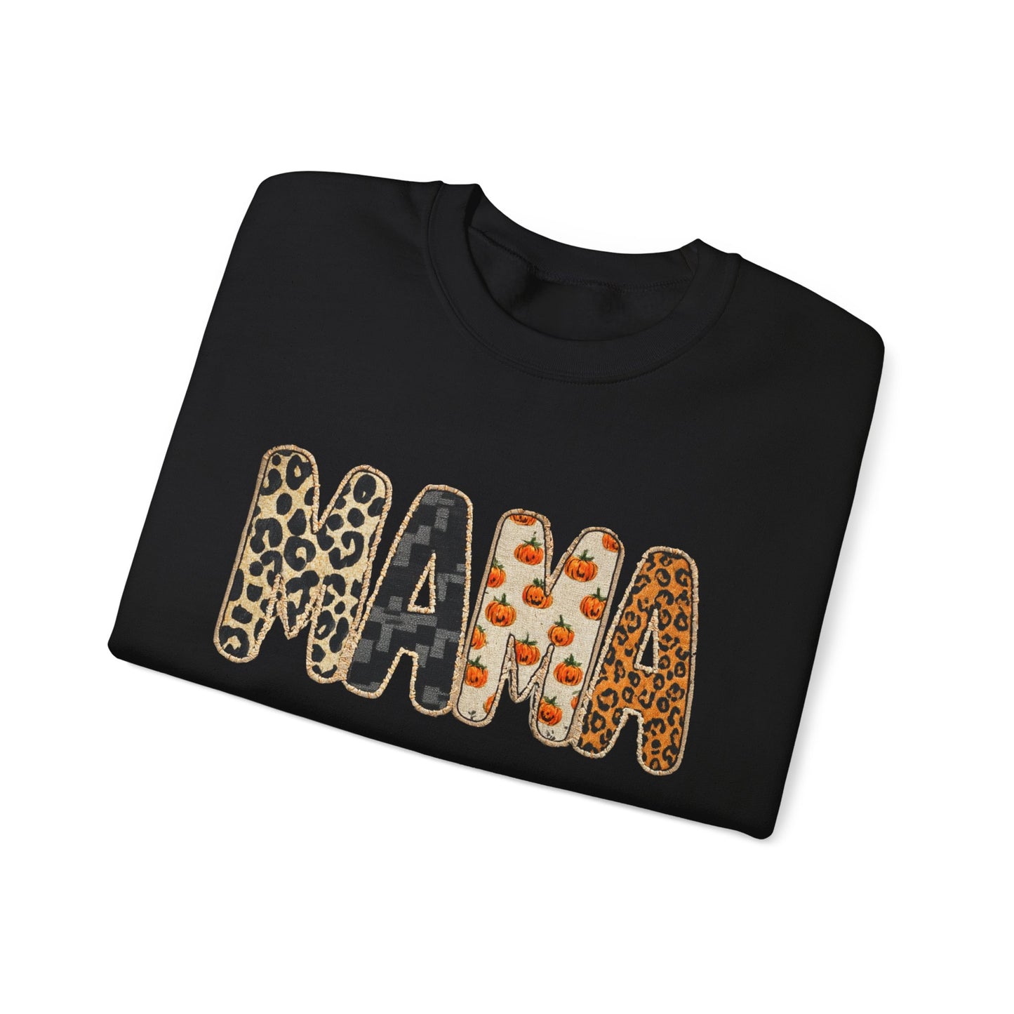 Mama Leopard Print Crewneck Sweatshirt, Gift for Moms, Cozy Casual Wear, Mother's Day Sweatshirt, Stylish Parenthood Apparel