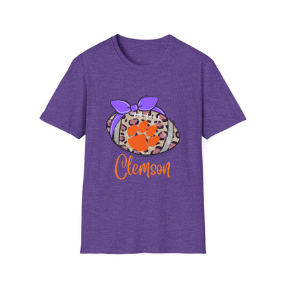 Tiger Leopard Print T-Shirt | Unisex Softstyle Tee | Game Day Apparel, College Spirit Wear, Birthday Gift, Casual Outing