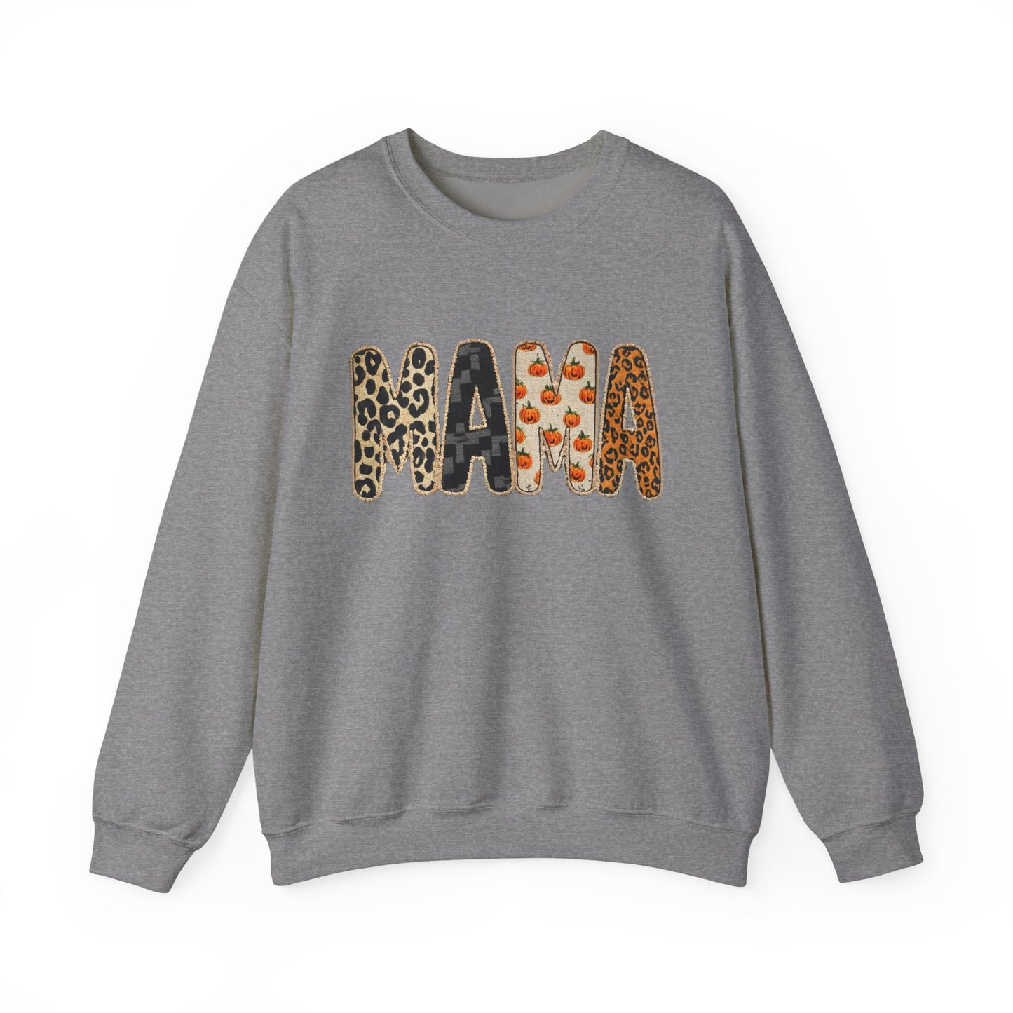 Mama Leopard Print Crewneck Sweatshirt, Gift for Moms, Cozy Casual Wear, Mother's Day Sweatshirt, Stylish Parenthood Apparel
