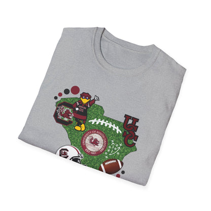 South Carolina Sports Fan Unisex T-Shirt, Game Day Apparel, College Football Tee, Gift for Him or Her, Casual Outfit