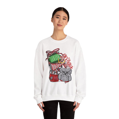 Cozy Dog-Themed Sweatshirt, Perfect for Pet Lovers, Gift for Dog Owners, Holiday Apparel, Cute Casual Wear, Georgia Bulldogs Merchandise
