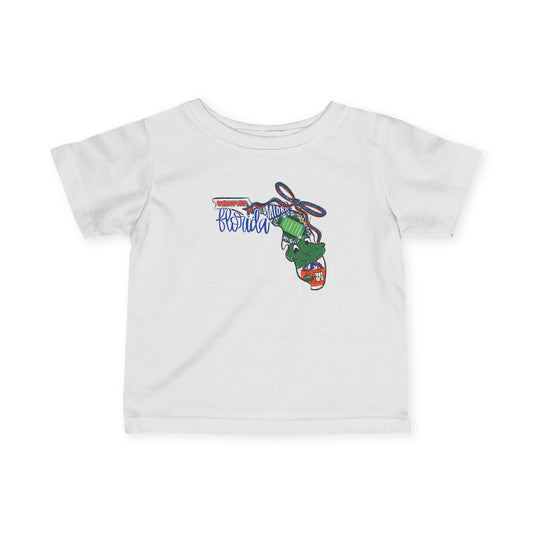 Florida Themed Infant Tee, Cute Baby Shirt, Gift for Newborns, Toddler Clothing, Florida Inspired Outfit