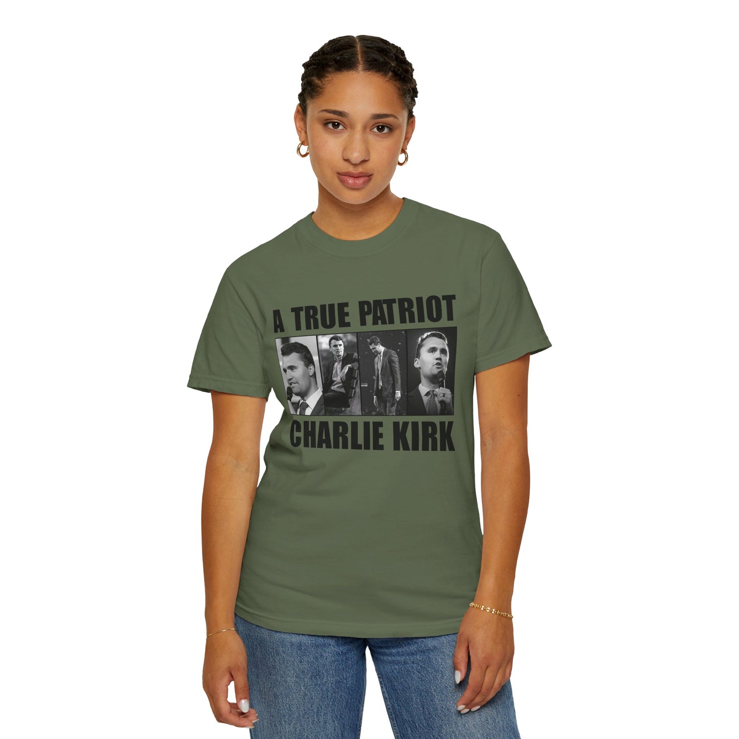 Patriotic Graphic Tee - A True Patriot, Charlie Kirk Shirt, Unisex Casual Wear, Gift for Conservatives, Election Day Apparel, Freedom [...]