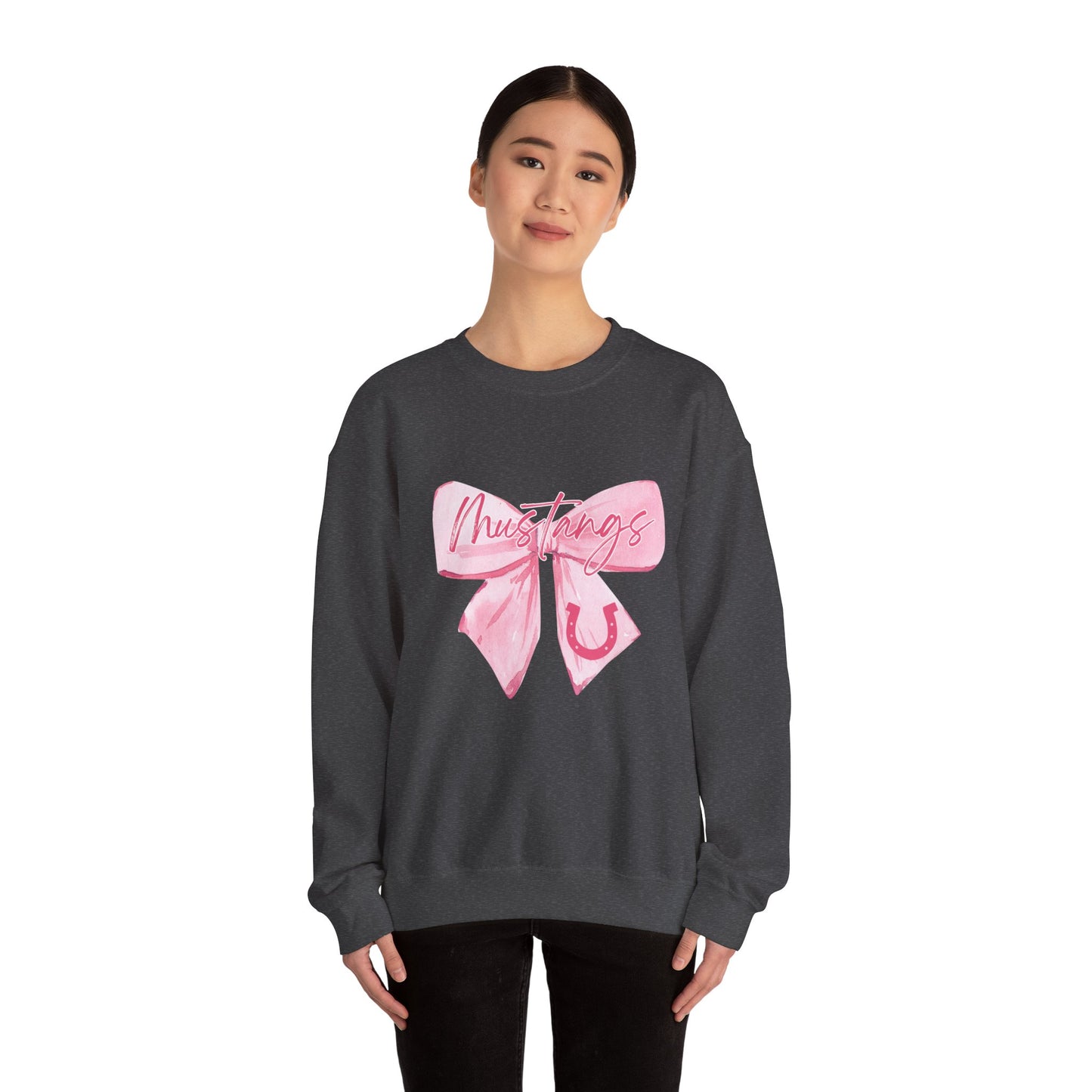 Chic Bow Graphic Crewneck Sweatshirt, Cozy Pullover, Casual Sweatshirt, Gift for Her, Lounge Wear